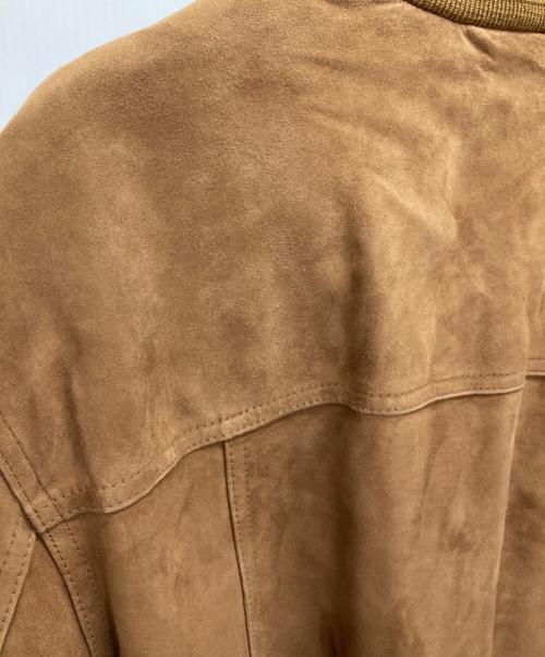 BROOKS BROTHERS（ブルックスブラザーズ）BROOKS BROTHERS (ブルックスブラザーズ) ラムスウェードブルゾン ブラウン サイズ:Lの古着・服飾アイテム