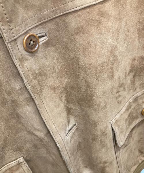 BROOKS BROTHERS（ブルックスブラザーズ）BROOKS BROTHERS (ブルックスブラザーズ) ラムスウェードブルゾン ブラウン サイズ:Lの古着・服飾アイテム