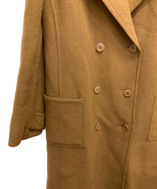 HERMES（エルメス）HERMES (エルメス) ウールコート ブラウン サイズ:38の古着・服飾アイテム
