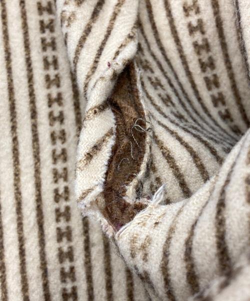 HERMES（エルメス）HERMES (エルメス) ウールコート ブラウン サイズ:38の古着・服飾アイテム