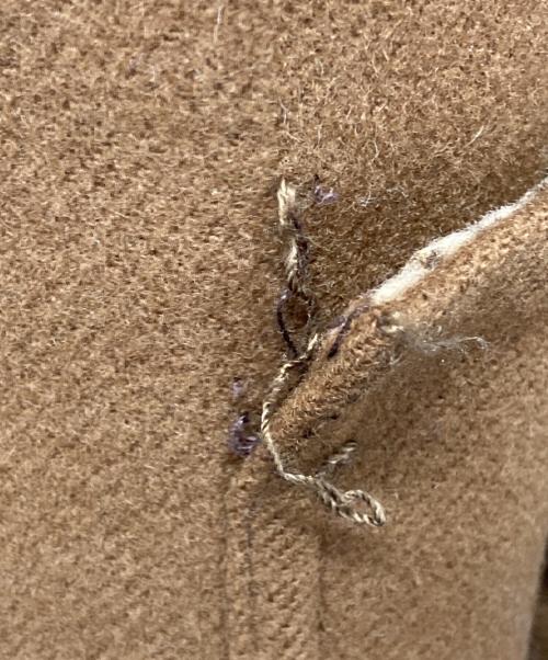 HERMES（エルメス）HERMES (エルメス) ウールコート ブラウン サイズ:38の古着・服飾アイテム