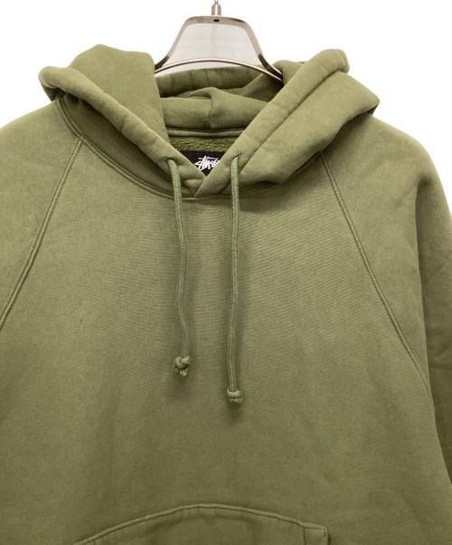 stussy（ステューシー）stussy (ステューシー) パーカー オリーブ サイズ:XLの古着・服飾アイテム