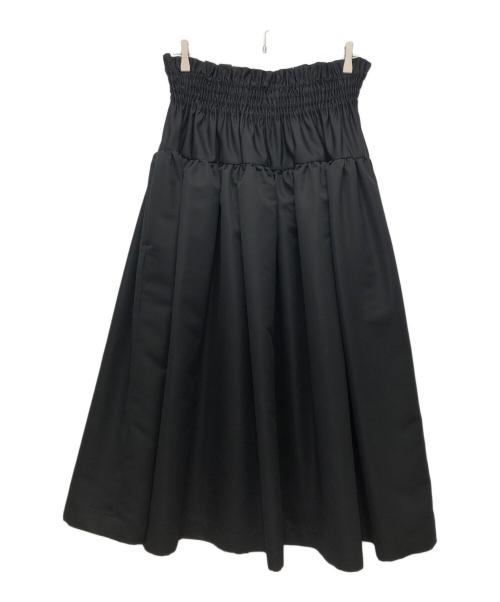 JAN SOLVIE ASSEMBLY（ヤンソルヴィアッセンブリー）JAN SOLVIE ASSEMBLY (ヤンソルヴィアッセンブリー) タフタシャーリングスカート ブラック サイズ:Fの古着・服飾アイテム