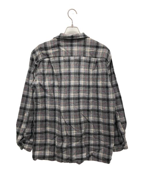 PENDLETON（ペンドルトン）PENDLETON (ペンドルトン) 開襟ボックスチェックシャツ/ボードシャツ グレー サイズ:Mの古着・服飾アイテム