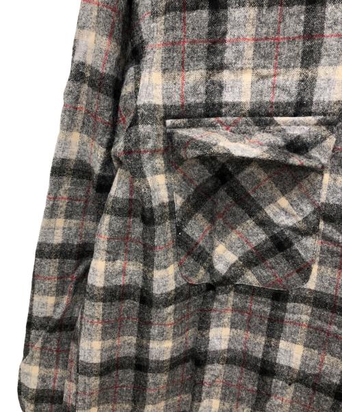 PENDLETON（ペンドルトン）PENDLETON (ペンドルトン) 開襟ボックスチェックシャツ/ボードシャツ グレー サイズ:Mの古着・服飾アイテム