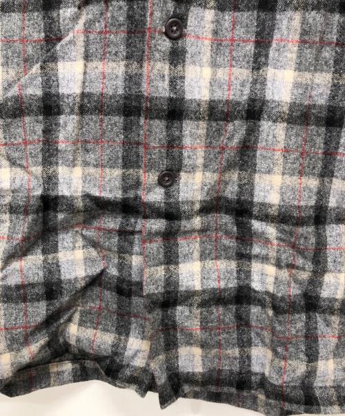 PENDLETON（ペンドルトン）PENDLETON (ペンドルトン) 開襟ボックスチェックシャツ/ボードシャツ グレー サイズ:Mの古着・服飾アイテム
