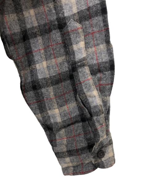 PENDLETON（ペンドルトン）PENDLETON (ペンドルトン) 開襟ボックスチェックシャツ/ボードシャツ グレー サイズ:Mの古着・服飾アイテム