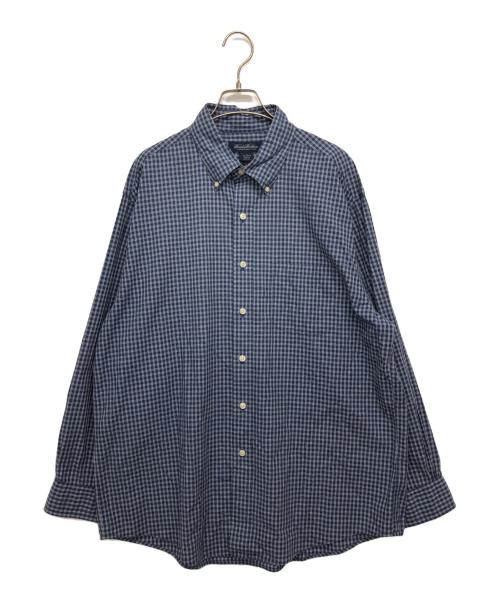 BROOKS BROTHERS（ブルックスブラザーズ）BROOKS BROTHERS (ブルックスブラザーズ) チェックボタンダウンチェックシャツ ブルー サイズ:Lの古着・服飾アイテム