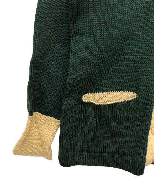 LOGAN（ローガン）LOGAN (ローガン) ニットカーディガン グリーン サイズ:表記無しの古着・服飾アイテム