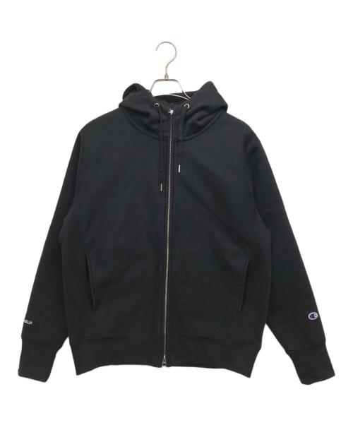 Champion（チャンピオン）Champion (チャンピオン) Reverse Weave STORMSHELL 別注ジップパーカー ブラック サイズ:Mの古着・服飾アイテム