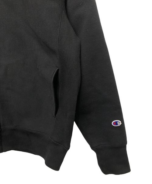 Champion（チャンピオン）Champion (チャンピオン) Reverse Weave STORMSHELL 別注ジップパーカー ブラック サイズ:Mの古着・服飾アイテム