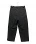 MARKA (マーカ) OFFICER PANTS 2TUCK WIDE WOOL SOFT SERGE ブラック サイズ:M：11000円