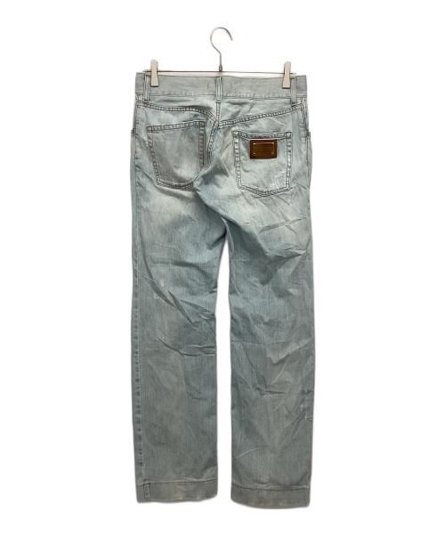 DOLCE & GABBANA（ドルチェ＆ガッバーナ）DOLCE & GABBANA (ドルチェ＆ガッバーナ) クラッシュデニムパンツ インディゴ サイズ:46の古着・服飾アイテム