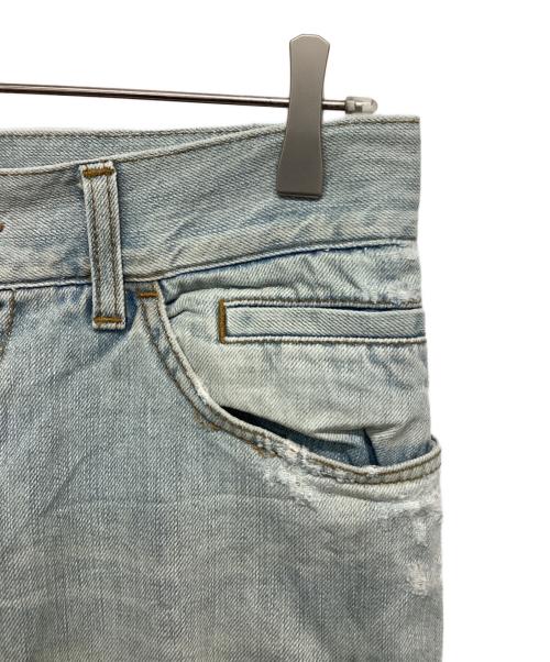 DOLCE & GABBANA（ドルチェ＆ガッバーナ）DOLCE & GABBANA (ドルチェ＆ガッバーナ) クラッシュデニムパンツ インディゴ サイズ:46の古着・服飾アイテム