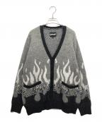 Schottショット）の古着「ファイヤーモヘアカーディガン」｜グレー