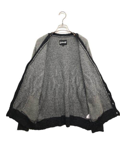 Schott（ショット）Schott (ショット) ファイヤーモヘアカーディガン グレー サイズ:Lの古着・服飾アイテム