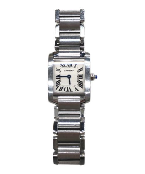 Cartier（カルティエ）Cartier (カルティエ) タンクフランセーズSM ホワイトの古着・服飾アイテム