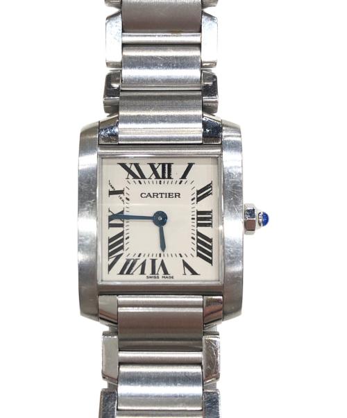 Cartier（カルティエ）Cartier (カルティエ) タンクフランセーズSM ホワイトの古着・服飾アイテム