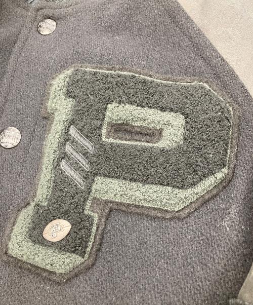 POLO RALPH LAUREN（ポロ・ラルフローレン）POLO RALPH LAUREN (ポロ・ラルフローレン) レザーワッペンスタジャン ブラック サイズ:Sの古着・服飾アイテム