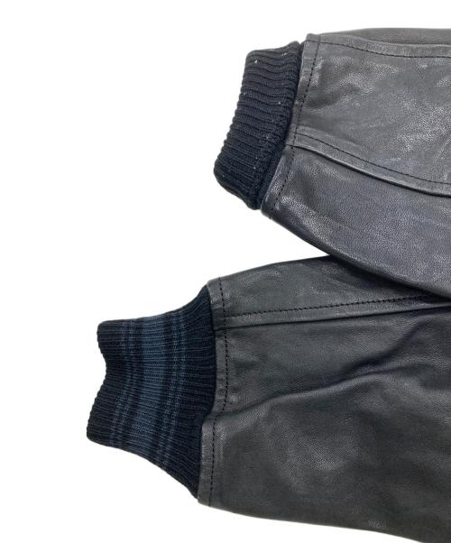 POLO RALPH LAUREN（ポロ・ラルフローレン）POLO RALPH LAUREN (ポロ・ラルフローレン) レザーワッペンスタジャン ブラック サイズ:Sの古着・服飾アイテム