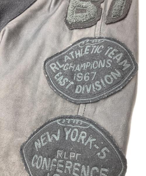 POLO RALPH LAUREN（ポロ・ラルフローレン）POLO RALPH LAUREN (ポロ・ラルフローレン) レザーワッペンスタジャン ブラック サイズ:Sの古着・服飾アイテム