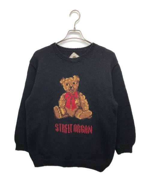 STREET ORGAN（ストリートオルガン）STREET ORGAN (ストリートオルガン) テディベアニット ブラック サイズ:Mの古着・服飾アイテム