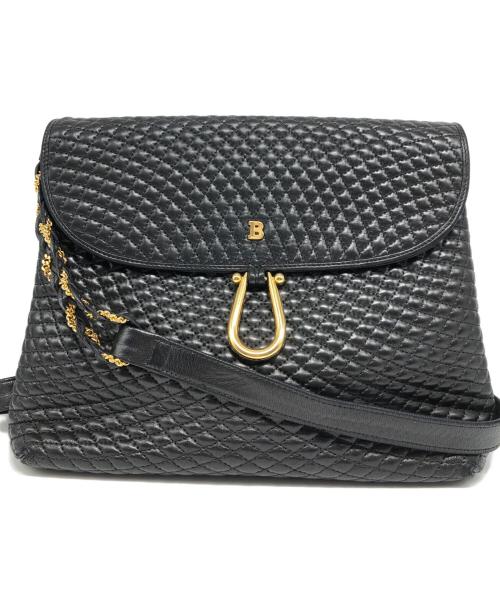 BALLY（バリー）BALLY (バリー) チェーンショルダーバッグ ブラックの古着・服飾アイテム