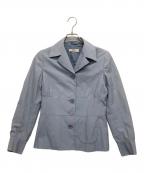 PRADAプラダ）の古着「ペプラムジャケット」｜スカイブルー