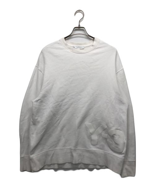 Y-3（ワイスリー）Y-3 (ワイスリー) ロゴスウェット ホワイト サイズ:Sの古着・服飾アイテム