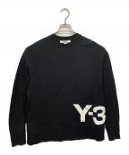 Y-3ワイスリー）の古着「20周年チェストロゴクルーネックスウェット」｜ブラック