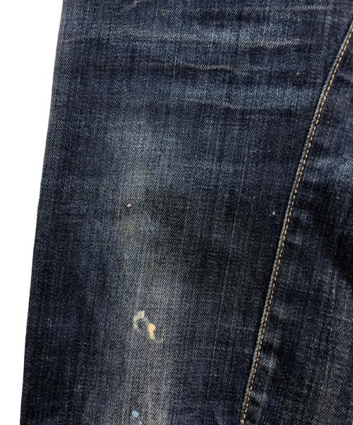 DSQUARED2（ディースクエアード）DSQUARED2 (ディースクエアード) ペンキ加工デニムパンツ インディゴ サイズ:44の古着・服飾アイテム
