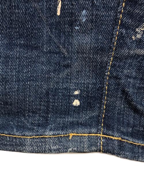 DSQUARED2（ディースクエアード）DSQUARED2 (ディースクエアード) ペンキ加工デニムパンツ インディゴ サイズ:44の古着・服飾アイテム