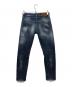 DSQUARED2 (ディースクエアード) ペンキ加工デニムパンツ インディゴ サイズ:44：11000円