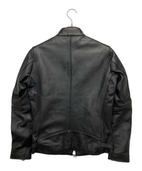 JACKROSE（ジャックローズ）JACKROSE (ジャックローズ) ラムレザーシングルライダースジャケット ブラック サイズ:2の古着・服飾アイテム
