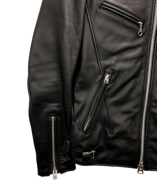 JACKROSE（ジャックローズ）JACKROSE (ジャックローズ) ラムレザーシングルライダースジャケット ブラック サイズ:2の古着・服飾アイテム