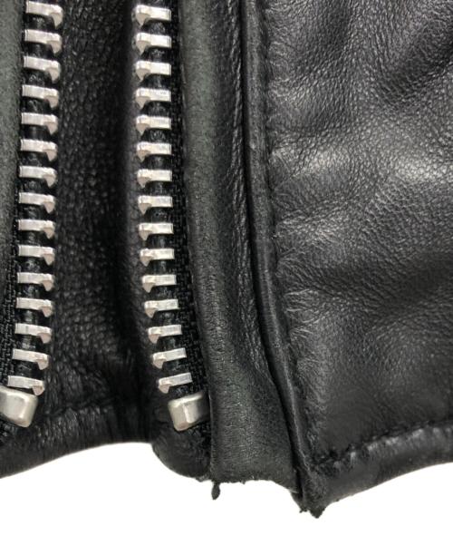 JACKROSE（ジャックローズ）JACKROSE (ジャックローズ) ラムレザーシングルライダースジャケット ブラック サイズ:2の古着・服飾アイテム