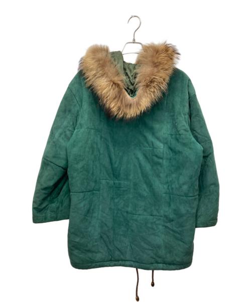 Christian Dior Sports（クリスチャン ディオールスポーツ）Christian Dior Sports (クリスチャン ディオールスポーツ) スエード中綿ジャケット グリーン サイズ:Mの古着・服飾アイテム