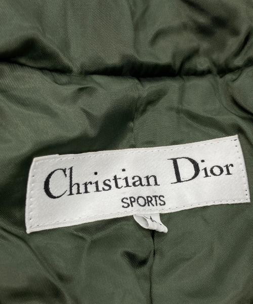 Christian Dior Sports（クリスチャン ディオールスポーツ）Christian Dior Sports (クリスチャン ディオールスポーツ) スエード中綿ジャケット グリーン サイズ:Mの古着・服飾アイテム