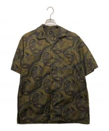 KAPTAIN SUNSHINE（キャプテンサンシャイン）の古着「ペイズリーオープンカラーシャツ」｜グリーン