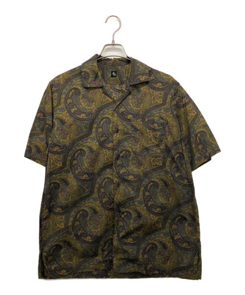 KAPTAIN SUNSHINE（キャプテンサンシャイン）KAPTAIN SUNSHINE (キャプテンサンシャイン) ペイズリーオープンカラーシャツ グリーン サイズ:36の古着・服飾アイテム