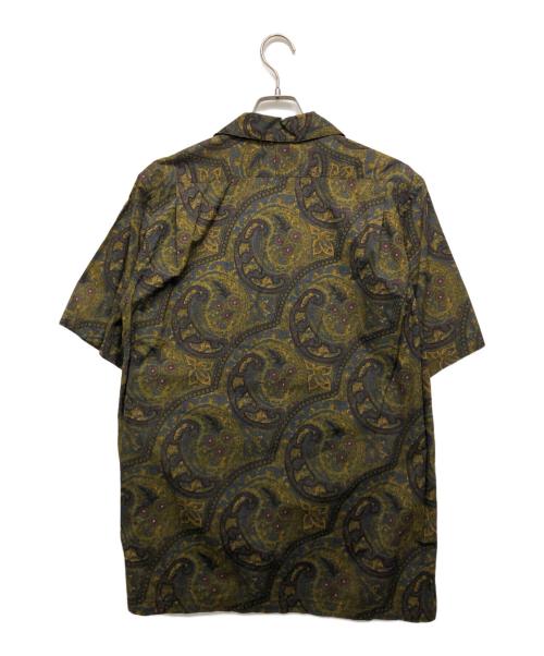 KAPTAIN SUNSHINE（キャプテンサンシャイン）KAPTAIN SUNSHINE (キャプテンサンシャイン) ペイズリーオープンカラーシャツ グリーン サイズ:36の古着・服飾アイテム