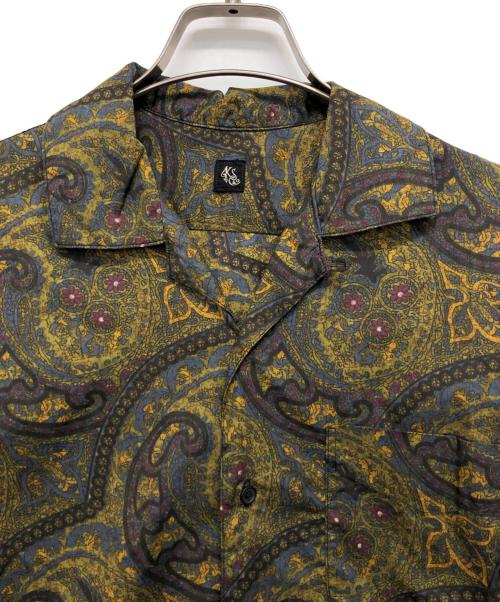 KAPTAIN SUNSHINE（キャプテンサンシャイン）KAPTAIN SUNSHINE (キャプテンサンシャイン) ペイズリーオープンカラーシャツ グリーン サイズ:36の古着・服飾アイテム
