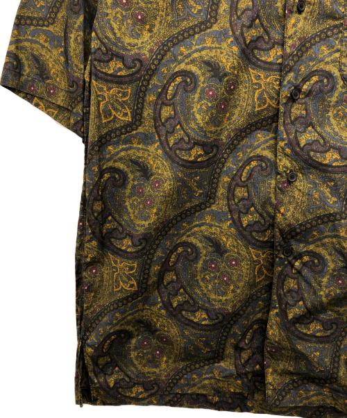 KAPTAIN SUNSHINE（キャプテンサンシャイン）KAPTAIN SUNSHINE (キャプテンサンシャイン) ペイズリーオープンカラーシャツ グリーン サイズ:36の古着・服飾アイテム