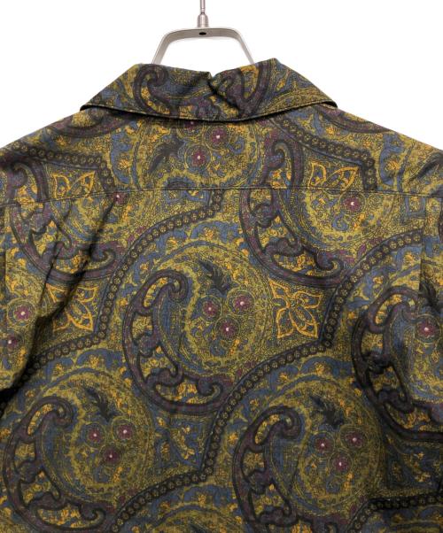 KAPTAIN SUNSHINE（キャプテンサンシャイン）KAPTAIN SUNSHINE (キャプテンサンシャイン) ペイズリーオープンカラーシャツ グリーン サイズ:36の古着・服飾アイテム