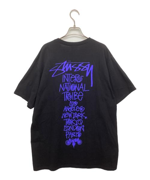 stussy（ステューシー）stussy (ステューシー) Tribe Stack Tee ブラック サイズ:Lの古着・服飾アイテム