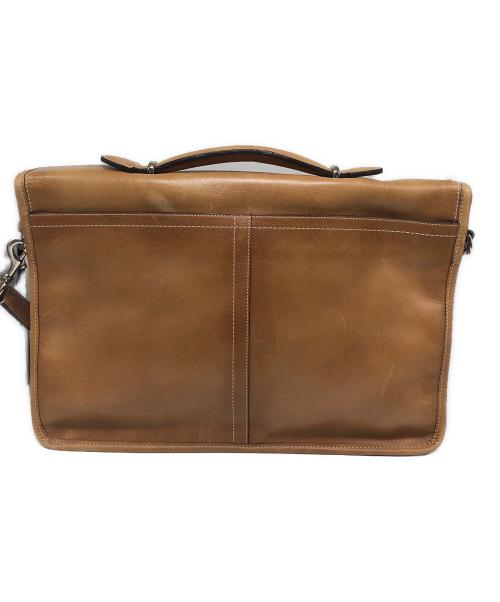 COACH（コーチ）COACH (コーチ) ショルダーブリーフケース ベージュの古着・服飾アイテム