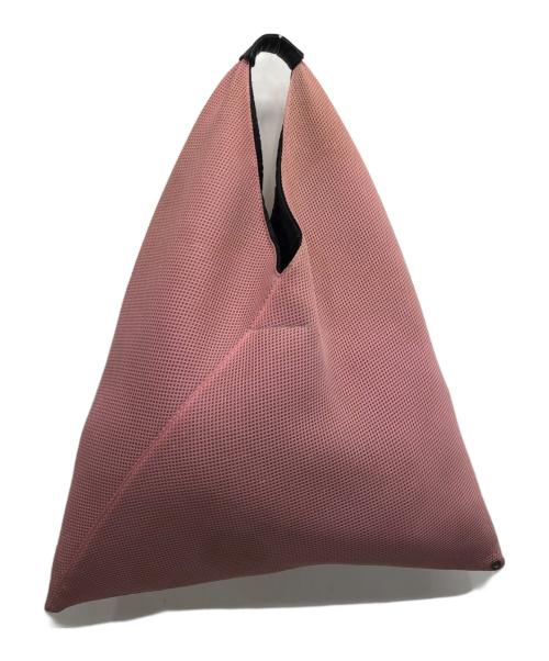 MM6 Maison Margiela（エムエムシックスメゾンマルジェラ）MM6 Maison Margiela (エムエムシックス メゾンマルジェラ) メッシュジャパニーズトートバッグ ピンクの古着・服飾アイテム