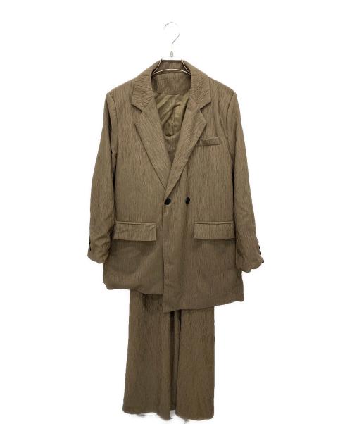 ANDREA&Co.（アンドレアアンドコー）ANDREA&Co. (アンドレアアンドコー) ジャケットワンピースセットアップ ブラウン サイズ:Fの古着・服飾アイテム