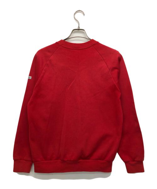 CLUB adidas（クラブ アディダス）CLUB adidas (クラブ アディダス) 80s刺繍ラグランスウェット レッド サイズ:94-5の古着・服飾アイテム