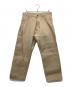 YAMANE（ヤマネ）の古着「カモメ刺繍シンチバックパンツ」｜ベージュ